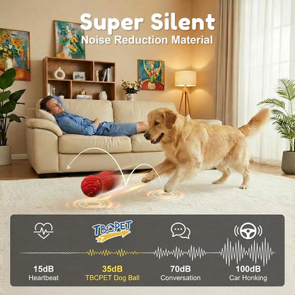 Interactive Dog Toys, Smart Interactive Dog Ball with 3 Modes, Auto-Moving&Bouncing, High-Resilience&Chew Resistant E-TPU Dog Ball, IPX6 Waterproof, Indoor&Outdoor Use, Rolling Ball Dogs