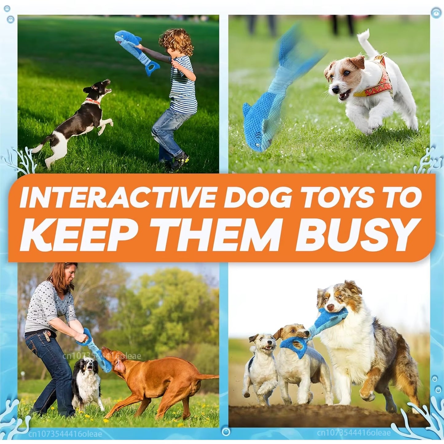 Squeaky Dog Toys for Aggressive Chewers Small Mediym Large Dog Golden Toys to Keep Them Busy Interactive Puppy Toys Tug of War