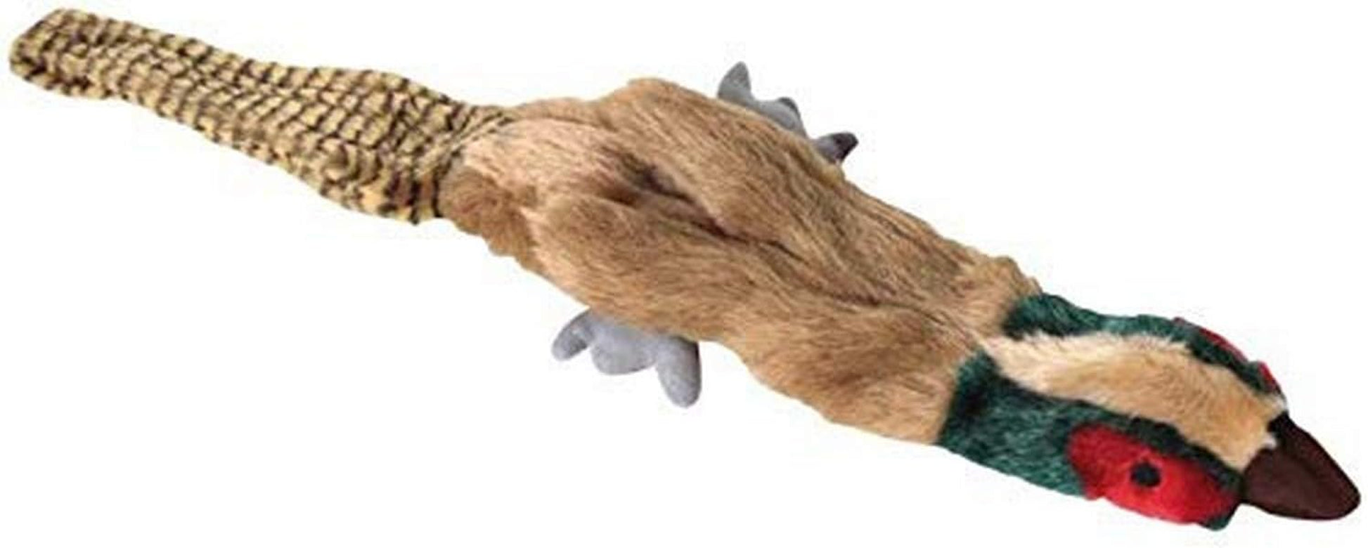 Migrators 18-Inch Empty Nesters Dog Toy with Squeakers without Stuffing, Pheasant