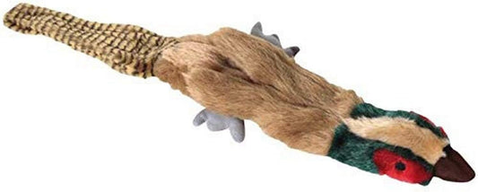 Migrators 18-Inch Empty Nesters Dog Toy with Squeakers without Stuffing, Pheasant