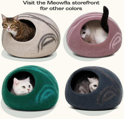 Cat Cave - Merino Wool Bed for Indoor Cats (Tucson Sunset, Medium)