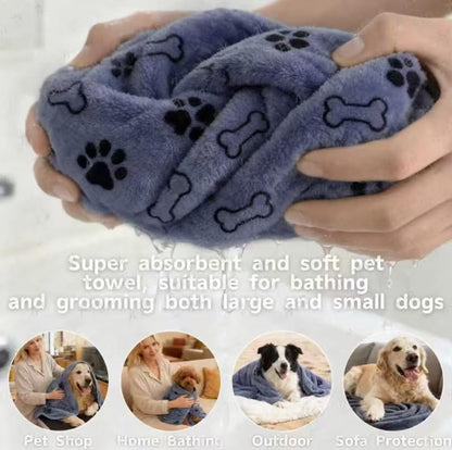 3PCS Dog Bath Supplies,Dog Bath Brush | Dog Washing Gloves | Dog Towel 40'' X 23.6'',Super Absorbent and Soft Pet Grooming Towel, Perfect Shower & Grooming Supplies for Dogs