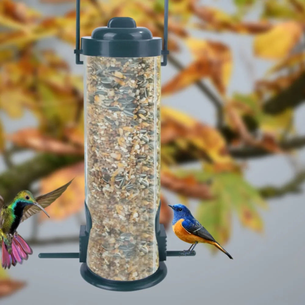 1Pc Garden Outdoor Hanging Multiple Holes Pet Bird Feeder Flying Animals Pet Food Dispenser