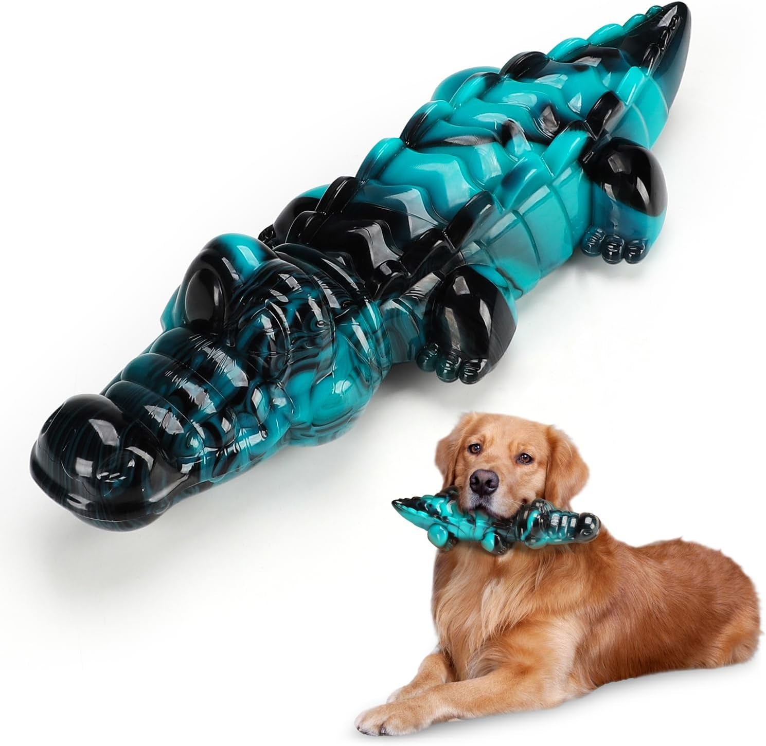 Durable Dog Chew Toy for Aggressive Chewers,Indestructible Dog Toy for Small/Medium/Large Dogs-Tough Nylon Chicken Leg Toy for Teeth Cleaning and Training