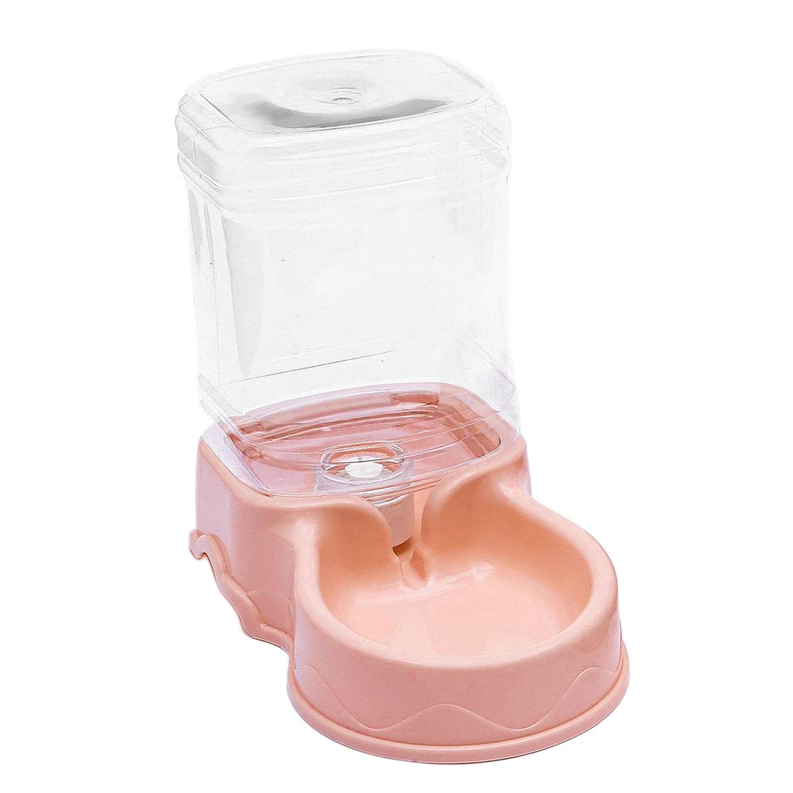 Automatic Cat Feeder, Automatic , Pets Food Dispenser, Water Drinking Drinker Dish for Medium Small Pet Puppy Kitten , Pink Water Feeder