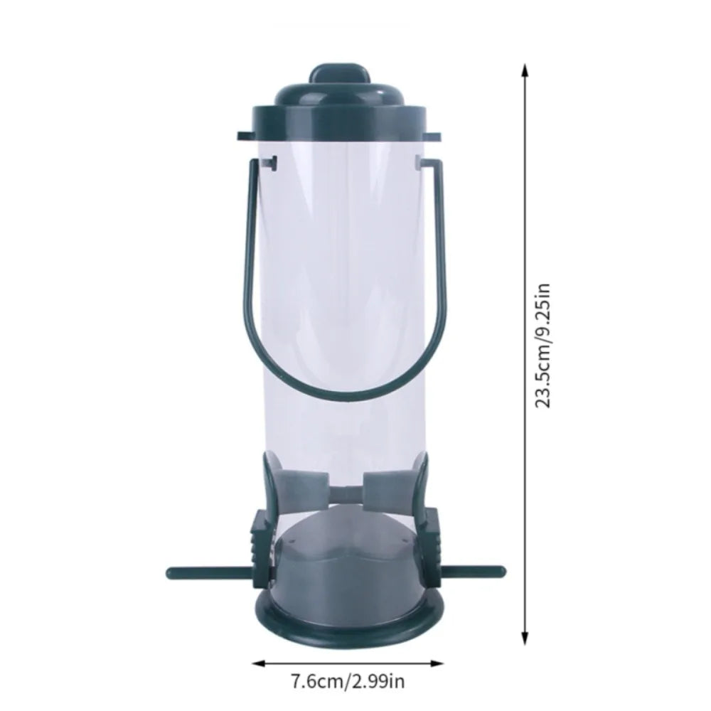 1Pc Garden Outdoor Hanging Multiple Holes Pet Bird Feeder Flying Animals Pet Food Dispenser