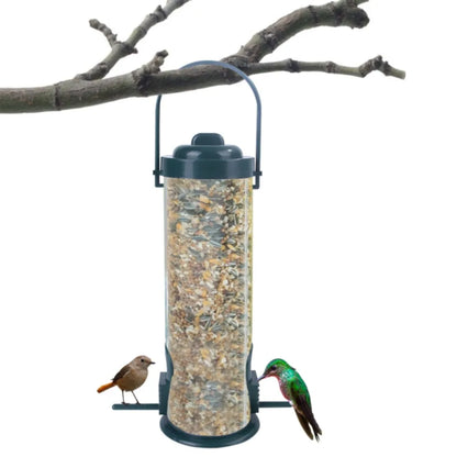 1Pc Garden Outdoor Hanging Multiple Holes Pet Bird Feeder Flying Animals Pet Food Dispenser