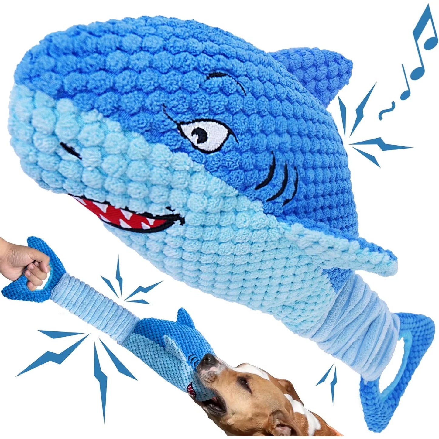 Squeaky Dog Toys for Aggressive Chewers Small Mediym Large Dog Golden Toys to Keep Them Busy Interactive Puppy Toys Tug of War