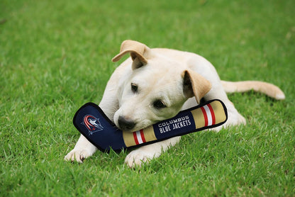 NHL Columbus Blue Jackets Stick Toy for Dogs & Cats. Play Hockey with Your Pet with This Licensed Dog Tough Toy Reward! , 16 Inches Long