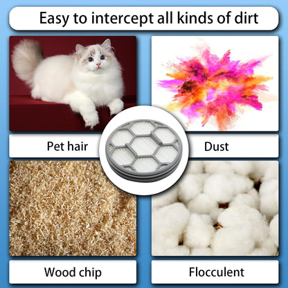 2 HEPA Filters & 10 Sponge Filters Replacement for Neakasa/Neabot P1 Pro Pet Grooming Kit & Vacuum