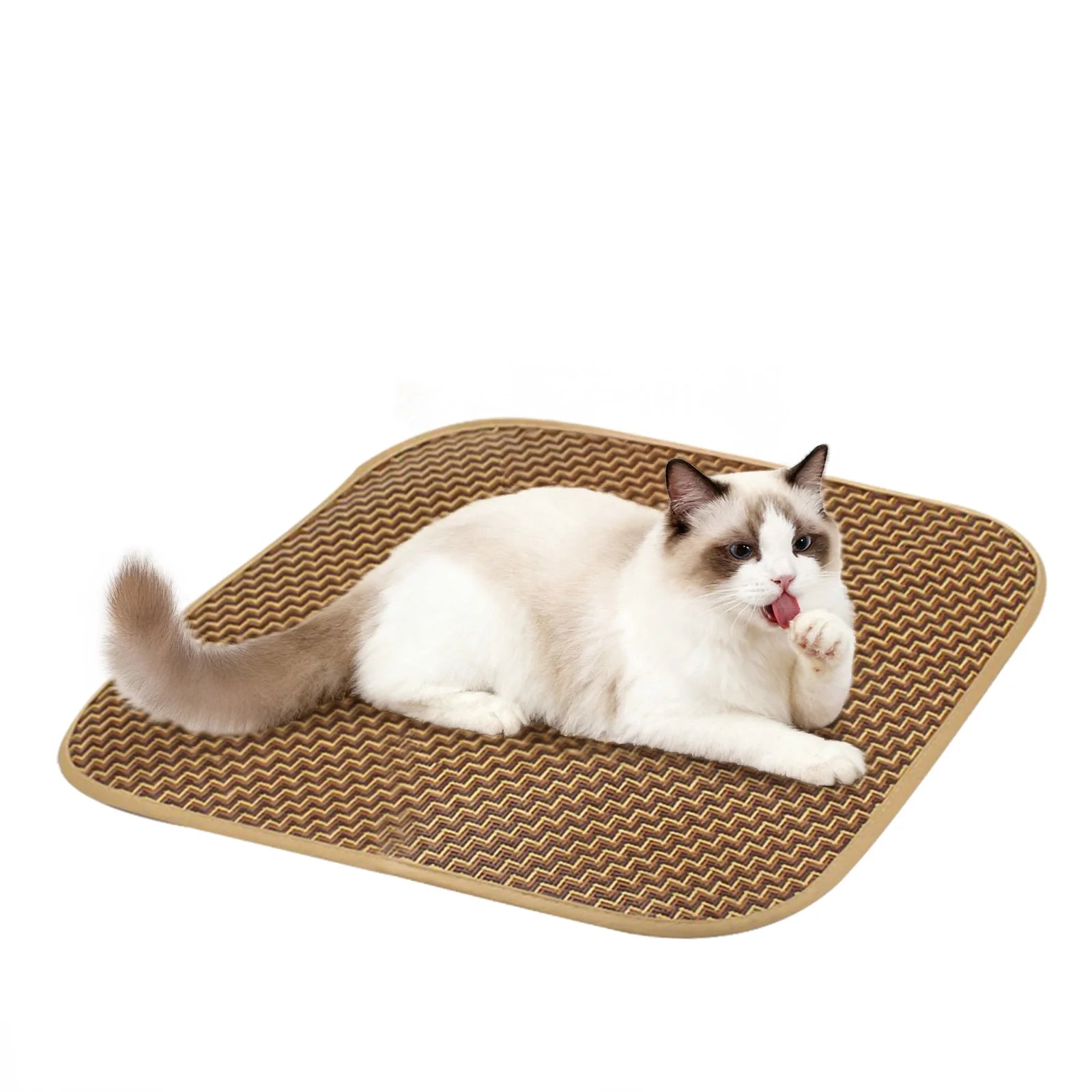 Cat Bed  Cat House for Indoor Cats with 2 Cushion, Large Cat Cave with Scratch Pad and Fluffy Ball Hanging, Light Gray