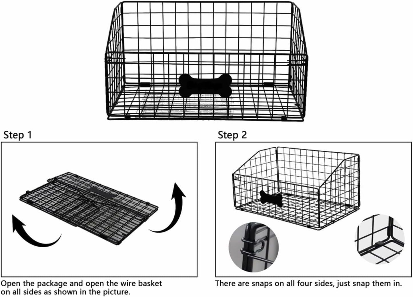Dog Toy Basket Metal,Dog Toy Box,Dog Toy Bin for Living Room Area,Dog Toy Storage Basket,Dog Baskets for Toys,Puppy Toy Holder,Dogs Toy Container Organizer,Medium Pet Toy Food Storage