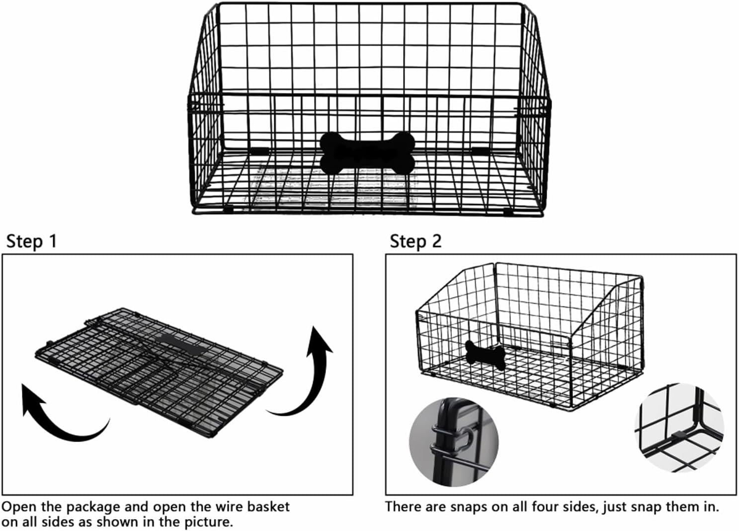 Dog Toy Basket Metal,Dog Toy Box,Dog Toy Bin for Living Room Area,Dog Toy Storage Basket,Dog Baskets for Toys,Puppy Toy Holder,Dogs Toy Container Organizer,Medium Pet Toy Food Storage
