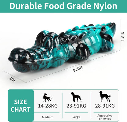 Durable Dog Chew Toy for Aggressive Chewers,Indestructible Dog Toy for Small/Medium/Large Dogs-Tough Nylon Chicken Leg Toy for Teeth Cleaning and Training