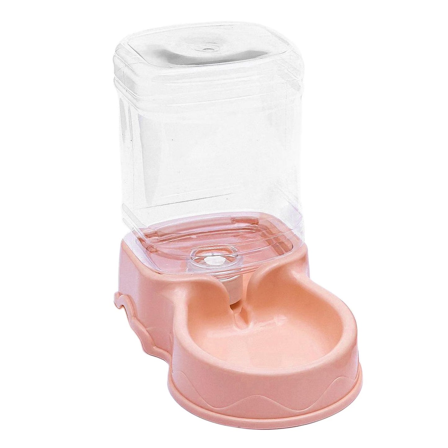 Automatic Cat Feeder, Automatic , Pets Food Dispenser, Water Drinking Drinker Dish for Medium Small Pet Puppy Kitten , Pink Water Feeder