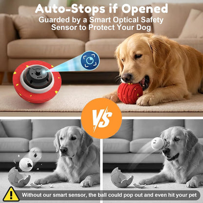 Interactive Dog Toys, Smart Interactive Dog Ball with 3 Modes, Auto-Moving&Bouncing, High-Resilience&Chew Resistant E-TPU Dog Ball, IPX6 Waterproof, Indoor&Outdoor Use, Rolling Ball Dogs