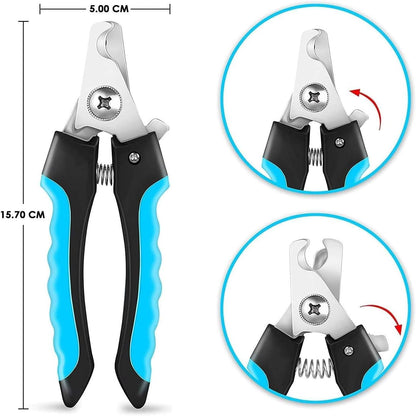 5-In-1 Pet Grooming Kit with Deshedding Rake | Includes Nail Clipper, Grooming Gloves, Massage Brush, and Tools for Brushing, Bathing, and Removing Loose Pet Hair