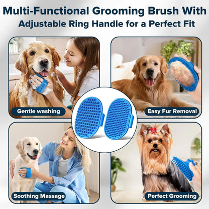 6PCS Pet Grooming Kit for Dogscats Dog Washing Gloves Bath Brush Bath Gloves Shampoo Brush Pet Grooming Gloves Bath Supplies