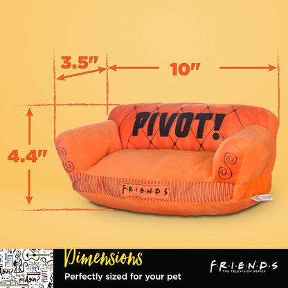 Friends TV Show Pivot Couch Plush Dog Toy, 10 Inch