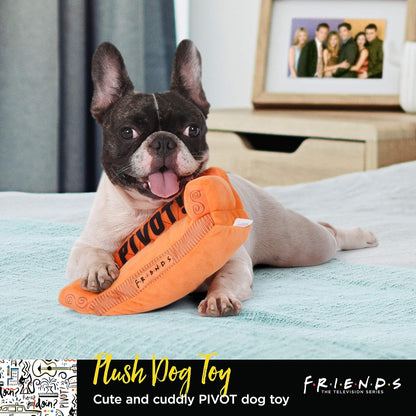 Friends TV Show Pivot Couch Plush Dog Toy, 10 Inch