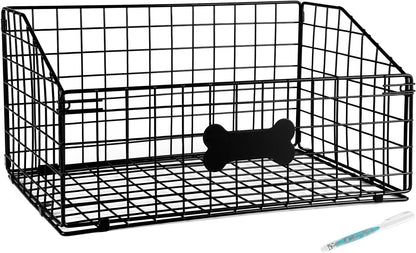 Dog Toy Basket Metal,Dog Toy Box,Dog Toy Bin for Living Room Area,Dog Toy Storage Basket,Dog Baskets for Toys,Puppy Toy Holder,Dogs Toy Container Organizer,Medium Pet Toy Food Storage