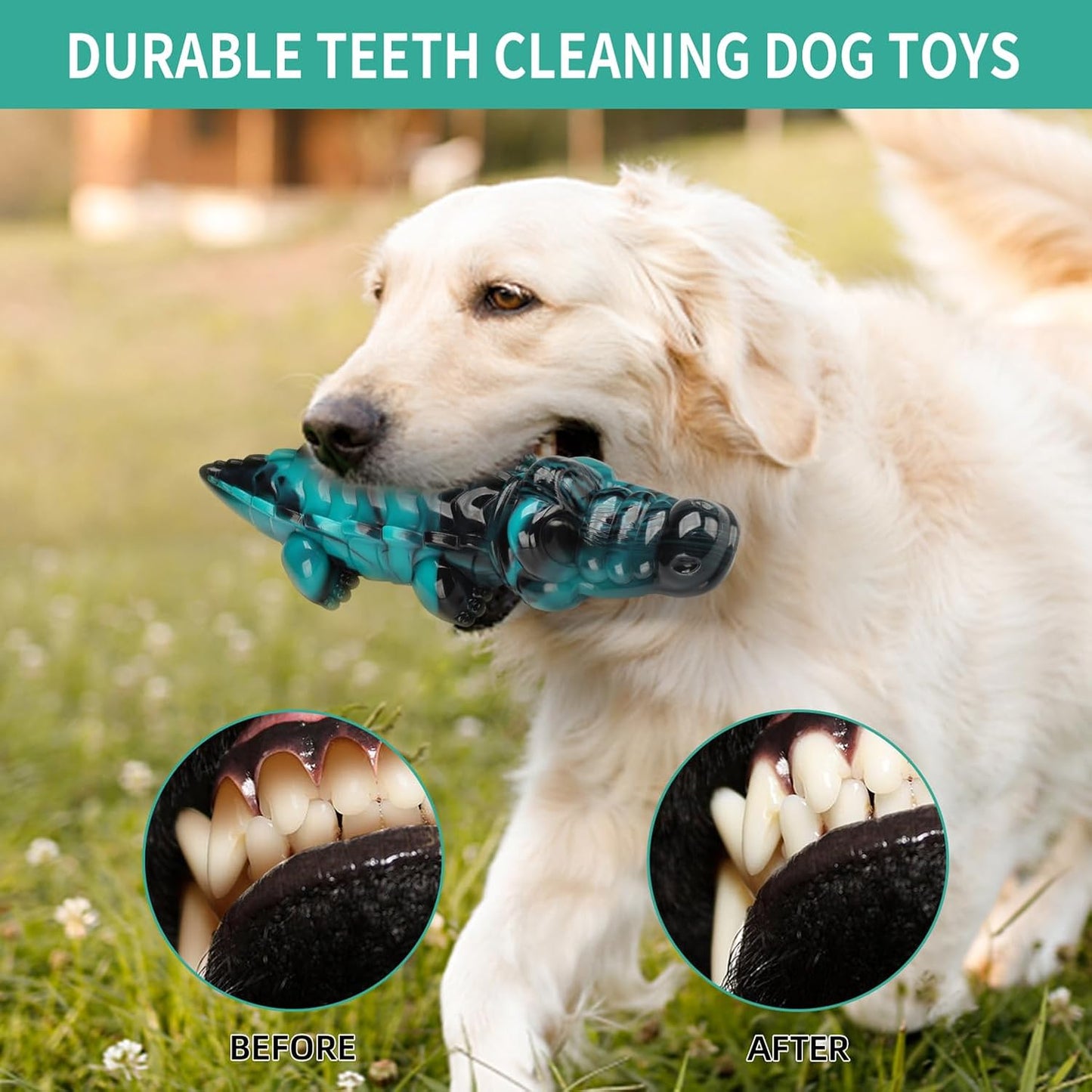 Durable Dog Chew Toy for Aggressive Chewers,Indestructible Dog Toy for Small/Medium/Large Dogs-Tough Nylon Chicken Leg Toy for Teeth Cleaning and Training