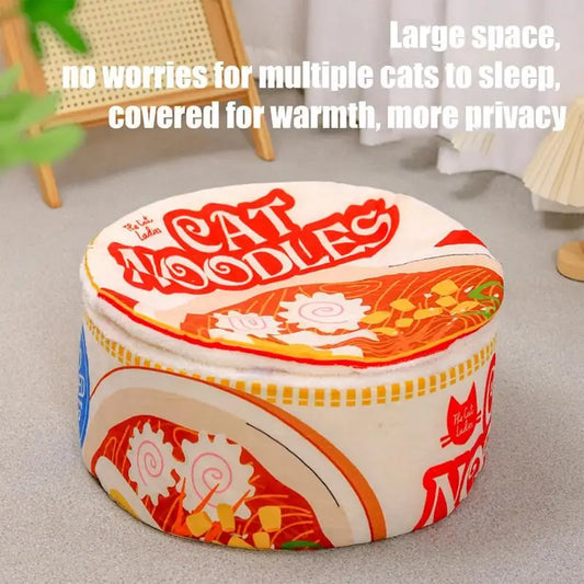Noodle Shape Cat House Soft Sofa Noodle Nest House Creative Pet Kennel with Cover for Indoor Small Medium Large Cats